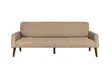 Beige Dutchbone Preston-sofa i ribbet stoff med armlener og koniske ben i mørkt tre